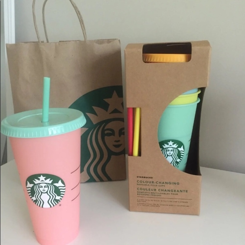 Starbucks color changing cups